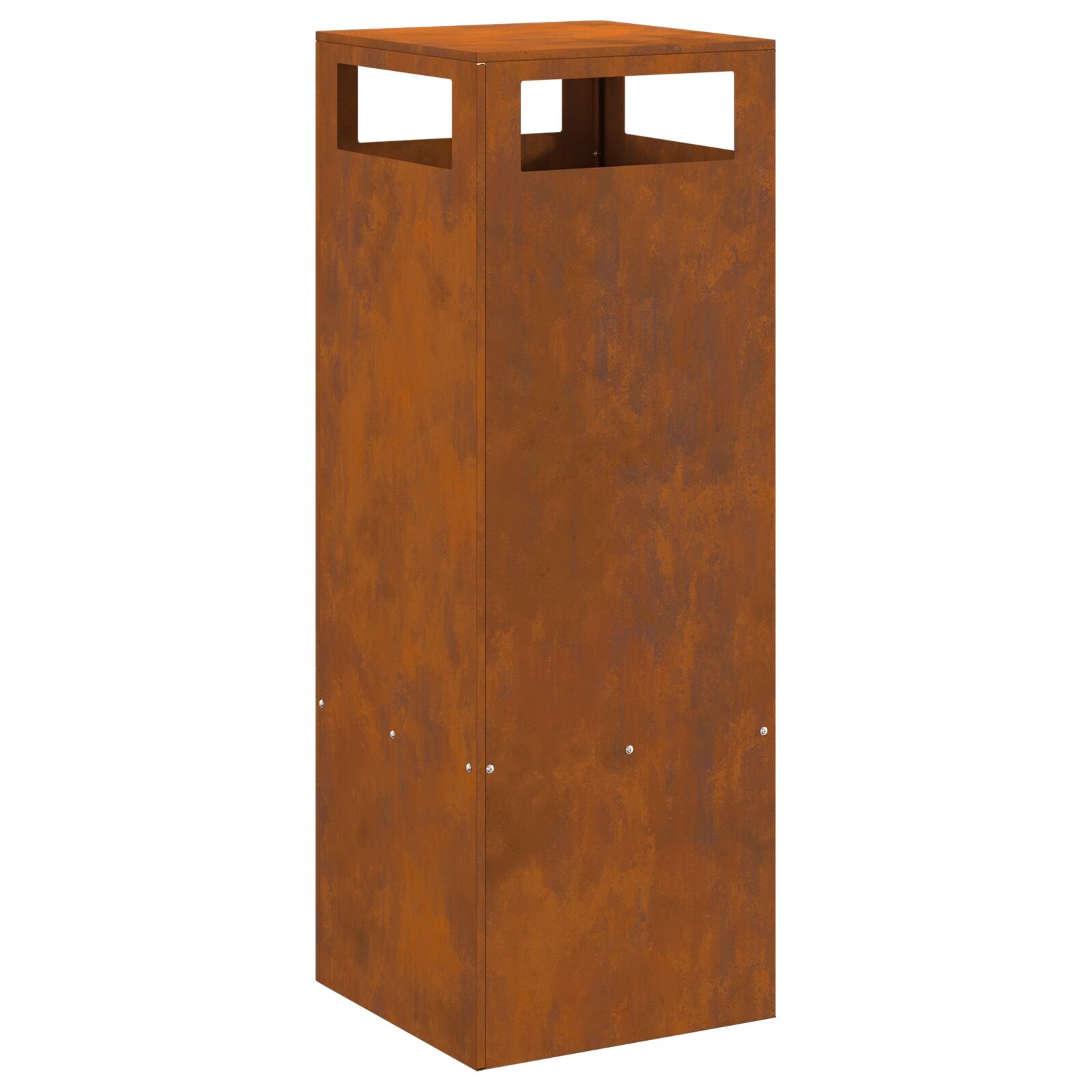 VidaXL Vuurkorf Vierkant 35x35x100 cm Verweerd Staal