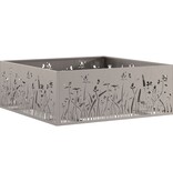 VidaXL Vuurschaal Vierkant 80x80x30 cm Verweerd Staal