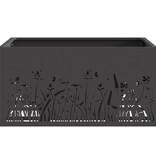 VidaXL Vuurkorf Vierkant Zwart 60x60x30 cm Staal