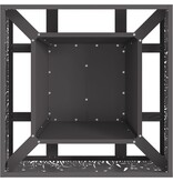 VidaXL Vuurkorf Vierkant Zwart 60x60x30 cm Staal