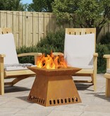 VidaXL Vuurkorf 48x48x40 cm Weerbestendig Staal