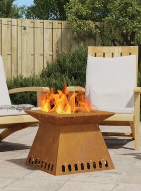 VidaXL Vuurkorf 48x48x40 cm Weerbestendig Staal