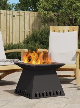 VidaXL Vuurkorf Zwart 48x48x40 cm Staal