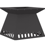 VidaXL Vuurkorf Zwart 48x48x40 cm Staal