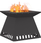 VidaXL Vuurkorf Zwart 48x48x40 cm Staal