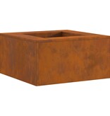 VidaXL Vuurkorf Vierkant 60x60x30 cm Verweerd Staal