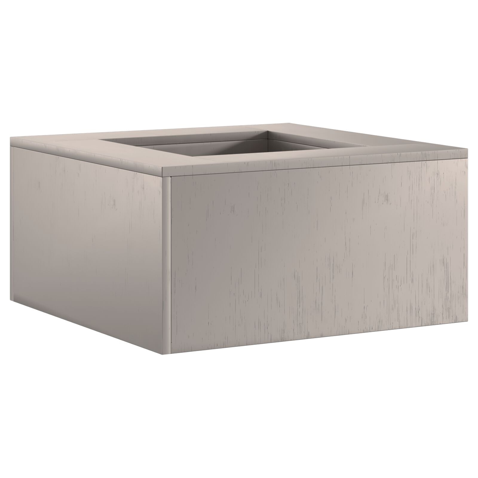 VidaXL Vuurkorf Vierkant 60x60x30 cm Verweerd Staal