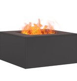 VidaXL Vierkant Vuurkorf Zwart 60x60x30 cm Staal