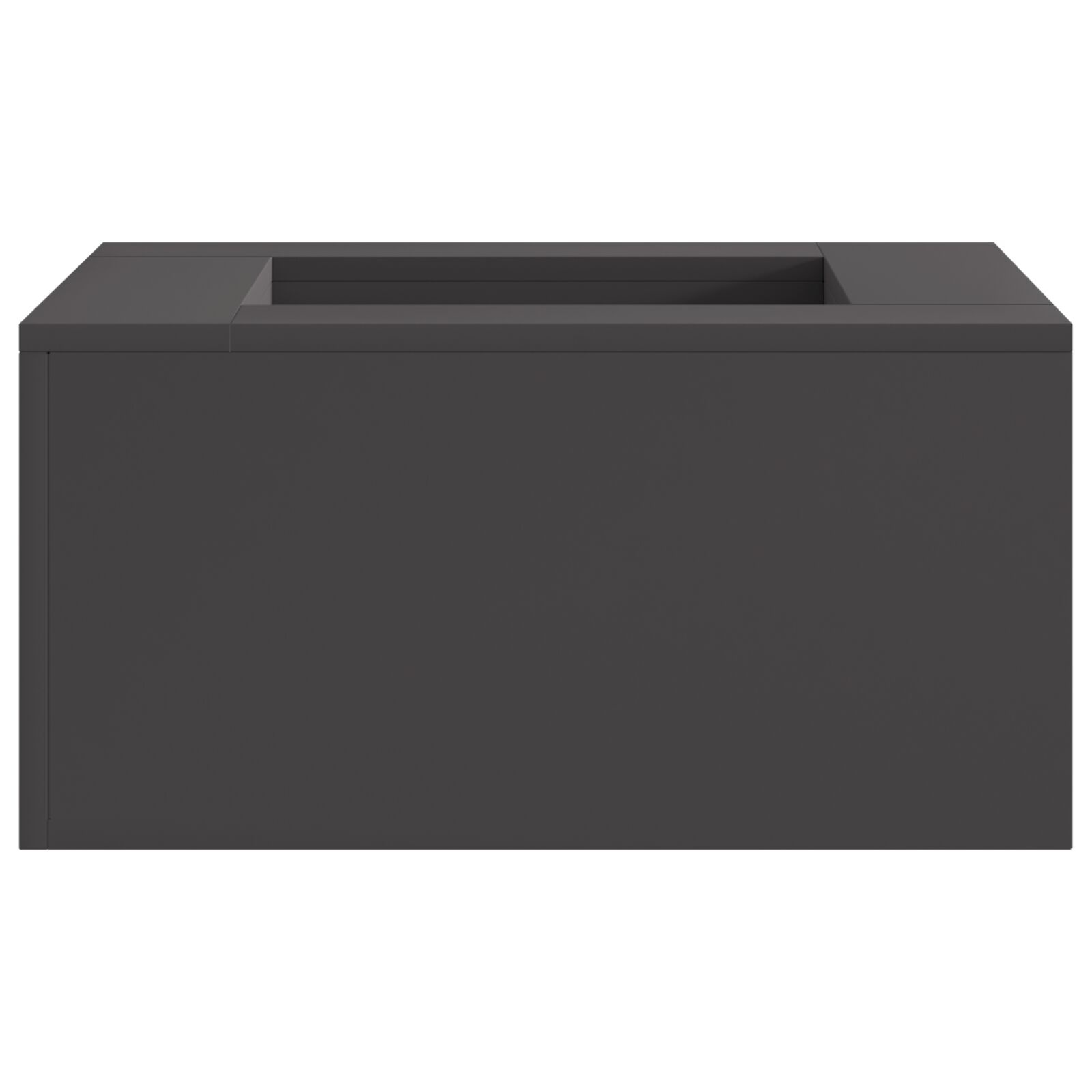 VidaXL Vierkant Vuurkorf Zwart 60x60x30 cm Staal