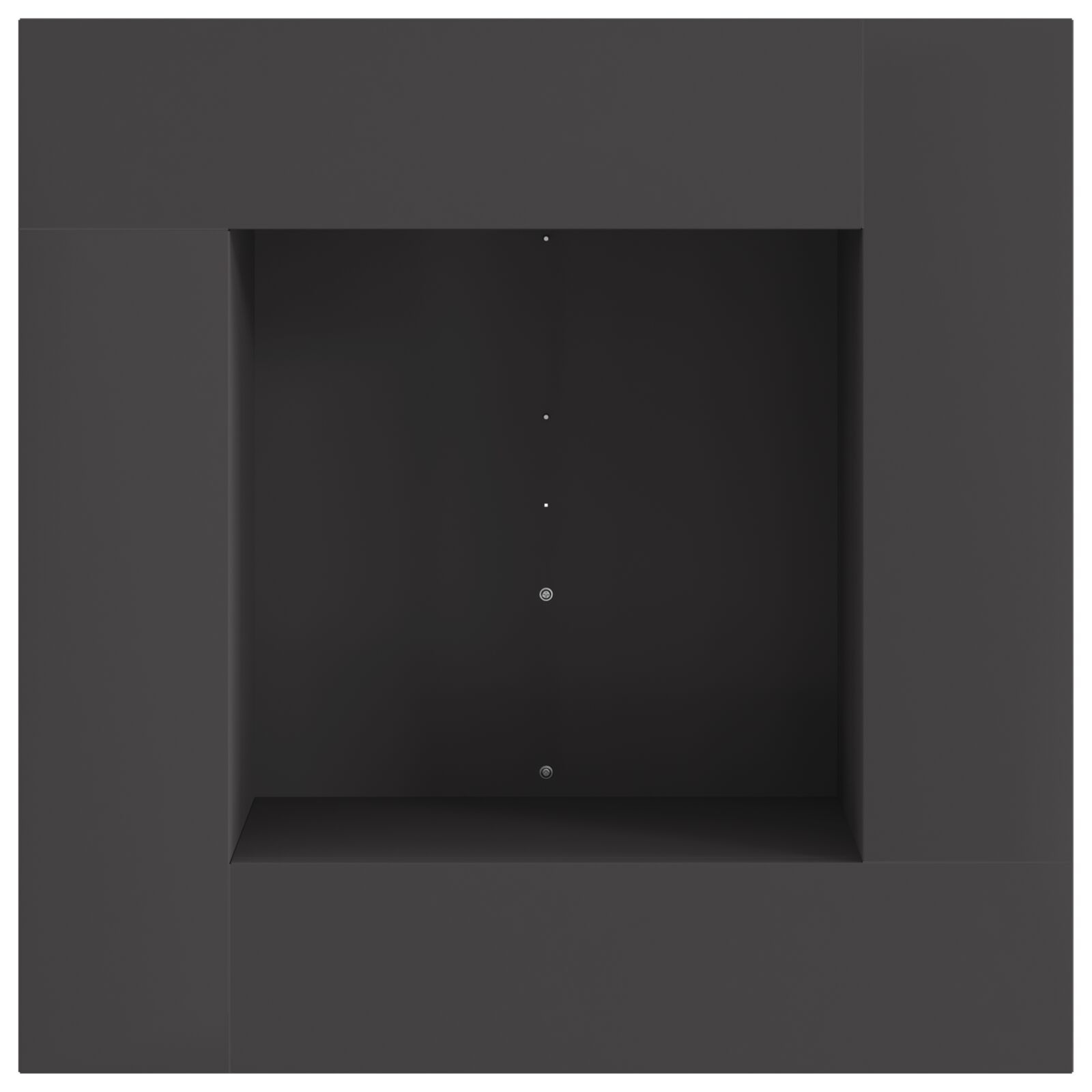 VidaXL Vierkant Vuurkorf Zwart 60x60x30 cm Staal