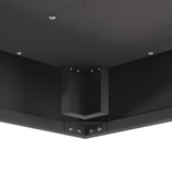 VidaXL Vierkant Vuurkorf Zwart 60x60x30 cm Staal