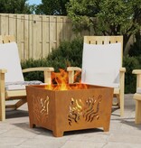 VidaXL Vuurkorf Vierkant 60x60x40 cm Weerbestendig Staal