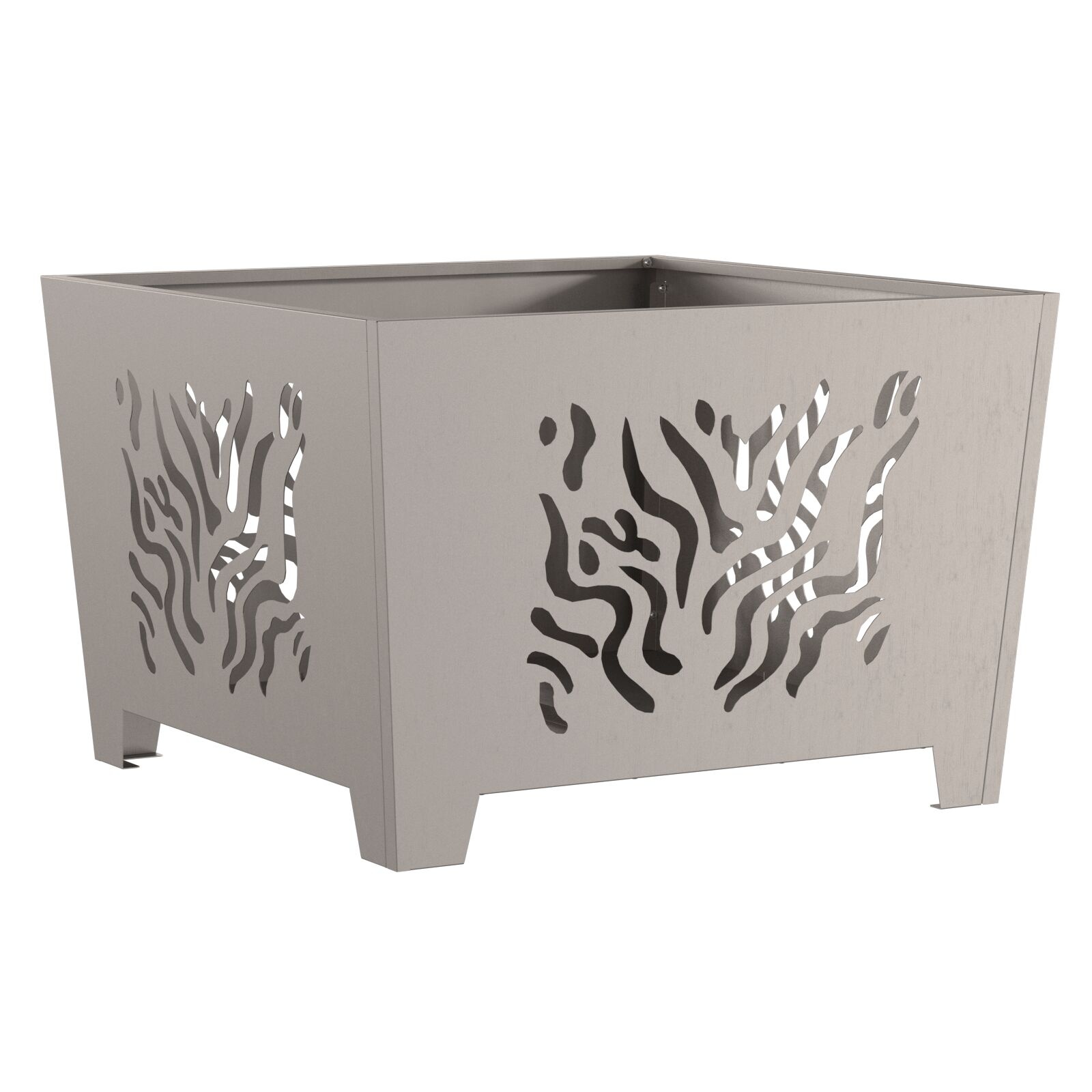 VidaXL Vuurkorf Vierkant 60x60x40 cm Weerbestendig Staal