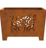 VidaXL Vuurkorf Vierkant 60x60x40 cm Weerbestendig Staal