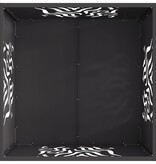 VidaXL Vuurkorf Vierkant Zwart 60x60x40 cm Staal