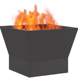 VidaXL Vuurkorf Vierkant Zwart 40x40x30 cm Staal