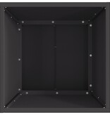 VidaXL Vuurkorf Vierkant Zwart 40x40x30 cm Staal