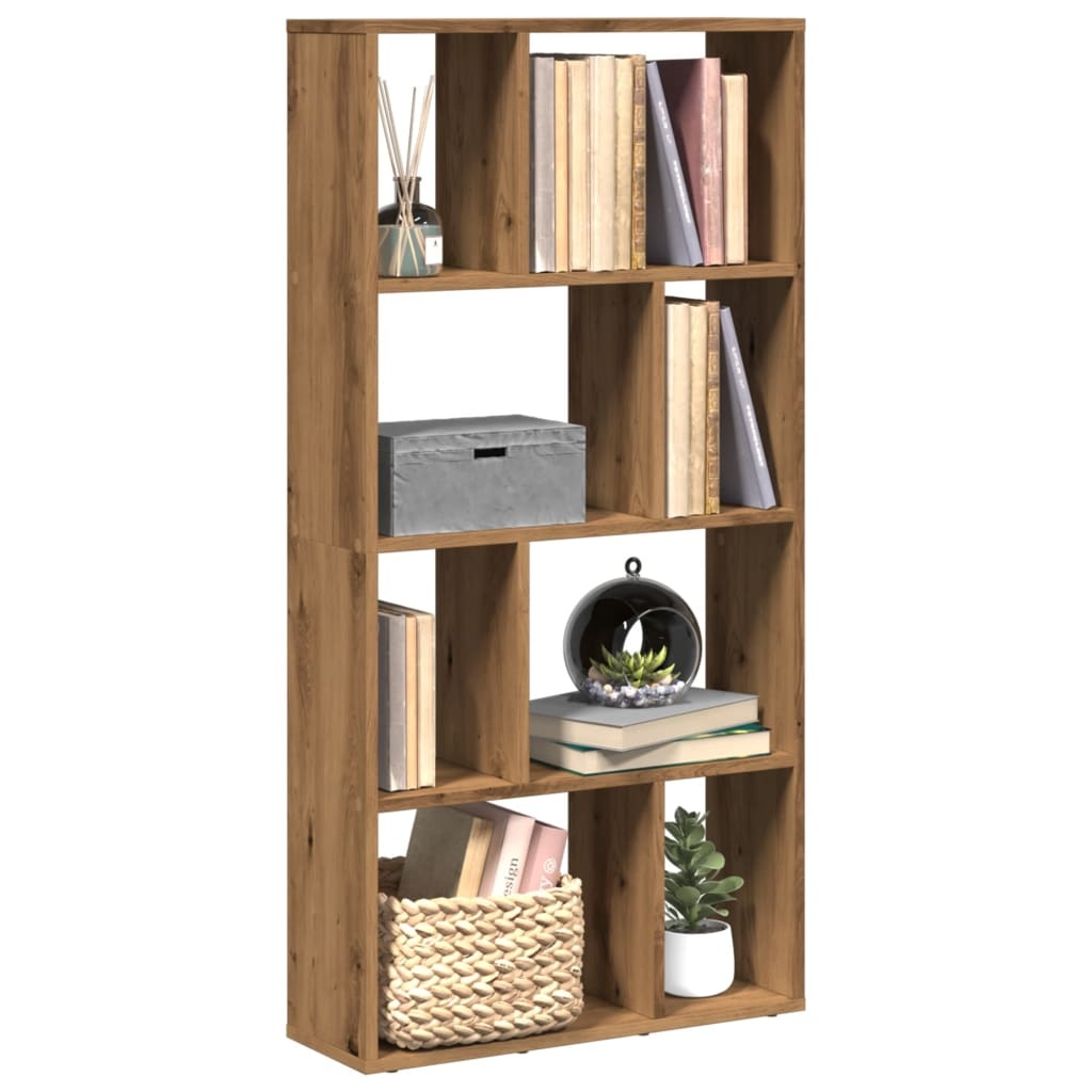VidaXL Boekenkast 60x20x120 cm bewerkt hout artisanaal eikenkleurig
