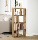VidaXL Boekenkast 60x20x120 cm bewerkt hout artisanaal eikenkleurig