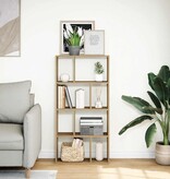 VidaXL Boekenkast 60x20x120 cm bewerkt hout artisanaal eikenkleurig