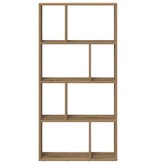 VidaXL Boekenkast 60x20x120 cm bewerkt hout artisanaal eikenkleurig