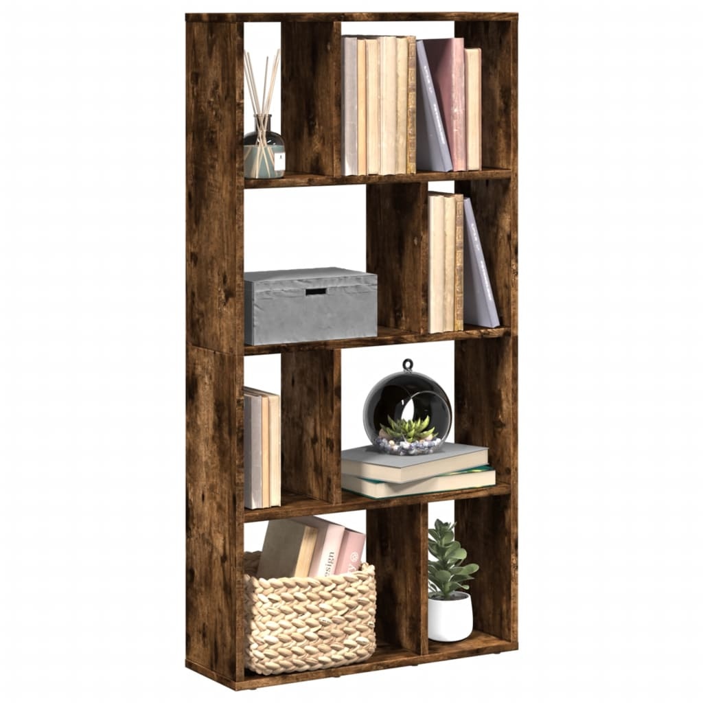 VidaXL Boekenkast 60x20x120 cm bewerkt hout gerookt eikenkleurig
