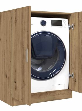 VidaXL Wasmachinekast 70,5x71,5x91,5 cm artisanaal eikenkleurig