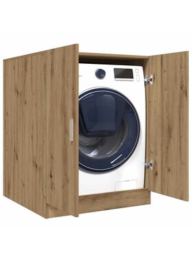 VidaXL Wasmachinekast 70,5x71,5x91,5 cm artisanaal eikenkleurig