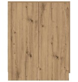 VidaXL Wasmachinekast 70,5x71,5x91,5 cm artisanaal eikenkleurig