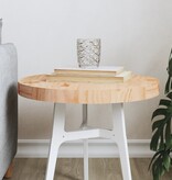 VidaXL Tafelblad rond Ø40x3 cm massief grenenhout