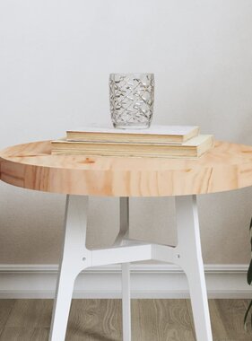 VidaXL Tafelblad rond Ø40x3 cm massief grenenhout