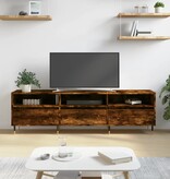 VidaXL Tv-meubel 150x30x44,5 cm bewerkt hout gerookt eikenkleurig