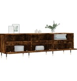 VidaXL Tv-meubel 150x30x44,5 cm bewerkt hout gerookt eikenkleurig
