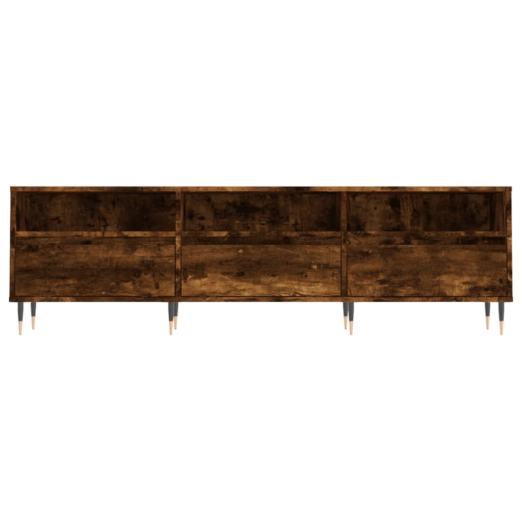 VidaXL Tv-meubel 150x30x44,5 cm bewerkt hout gerookt eikenkleurig