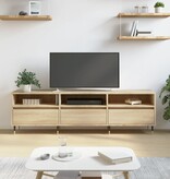 VidaXL Tv-meubel 150x30x44,5 cm bewerkt hout sonoma eikenkleurig