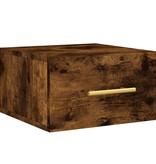VidaXL Nachtkastje wandgemonteerd 35x35x20 cm gerookt eikenkleurig