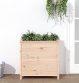 VidaXL Plantenbak 82,5x40x78 cm massief grenenhout