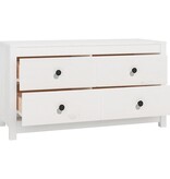 VidaXL Dressoir 100x40x54 cm massief grenenhout wit