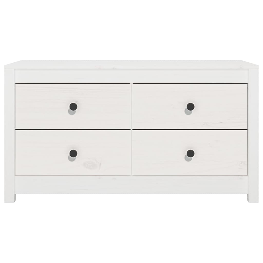 VidaXL Dressoir 100x40x54 cm massief grenenhout wit