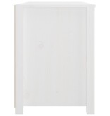 VidaXL Dressoir 100x40x54 cm massief grenenhout wit