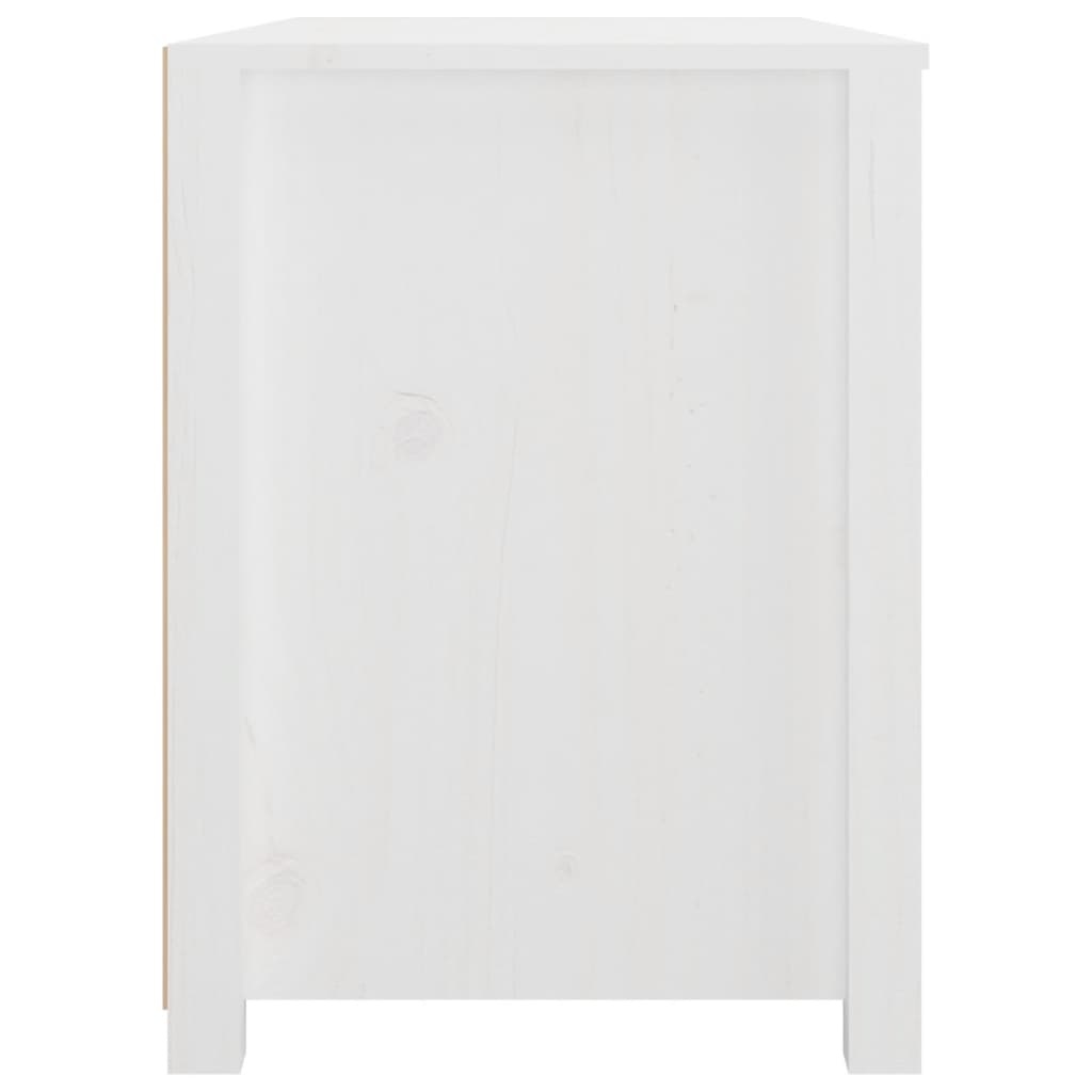 VidaXL Dressoir 100x40x54 cm massief grenenhout wit