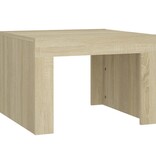 VidaXL Salontafel 50x50x35 cm bewerkt hout sonoma eikenkleurig