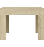 VidaXL Salontafel 50x50x35 cm bewerkt hout sonoma eikenkleurig