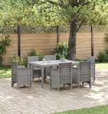 VidaXL Buiten tafel Lichtgrijs Kunststof Middelgroot Duurzaam