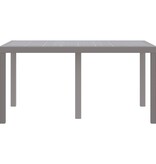 VidaXL Buiten tafel Lichtgrijs Kunststof Middelgroot Duurzaam