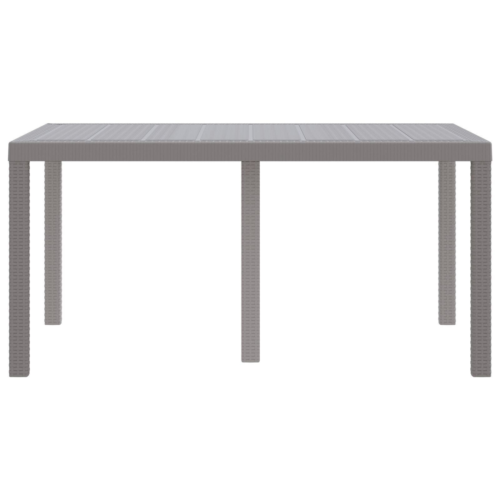 VidaXL Buiten tafel Lichtgrijs Kunststof Middelgroot Duurzaam