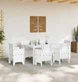 VidaXL Buitentafel Wit Polypropyleen Middelgroot Duurzaam Tuintafel