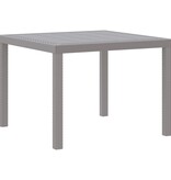 VidaXL Buitentafel Lichtgrijs Kunststof Standaard Duurzaam Terrastafel