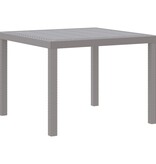 VidaXL Buitentafel Lichtgrijs Kunststof Standaard Duurzaam Terrastafel