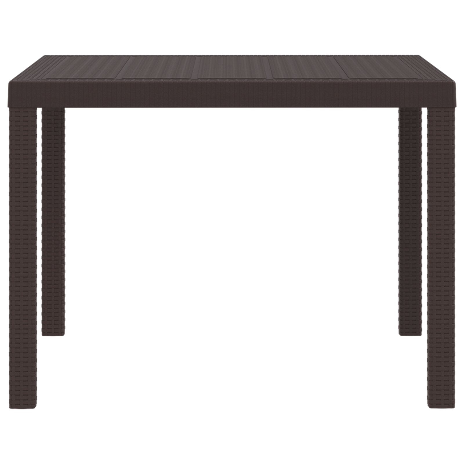 VidaXL Buiten Tafel Bruin Polypropeen Vierkant 1 m Lichtgewicht